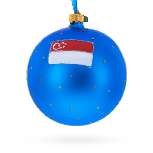 Botanic Gardens, Singapore Glass Ball Christmas Ornament 4 Inches