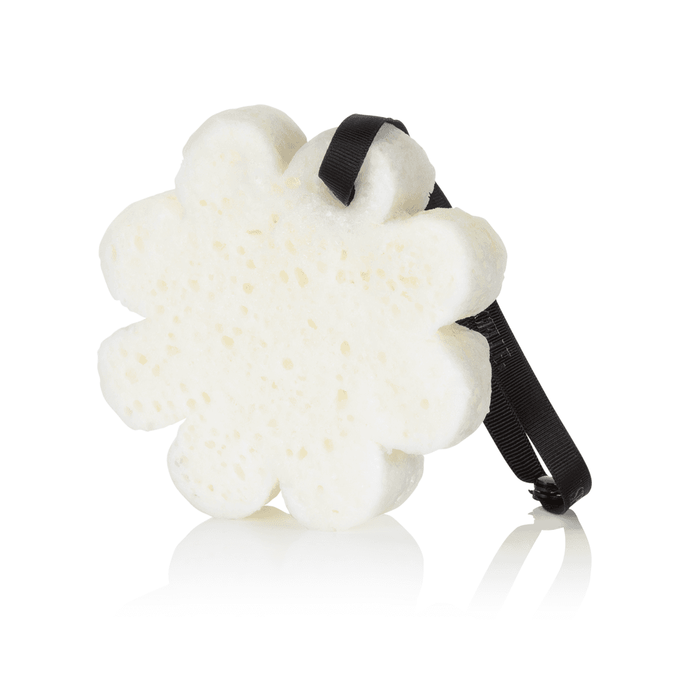 a white sponge in the shape of a flower