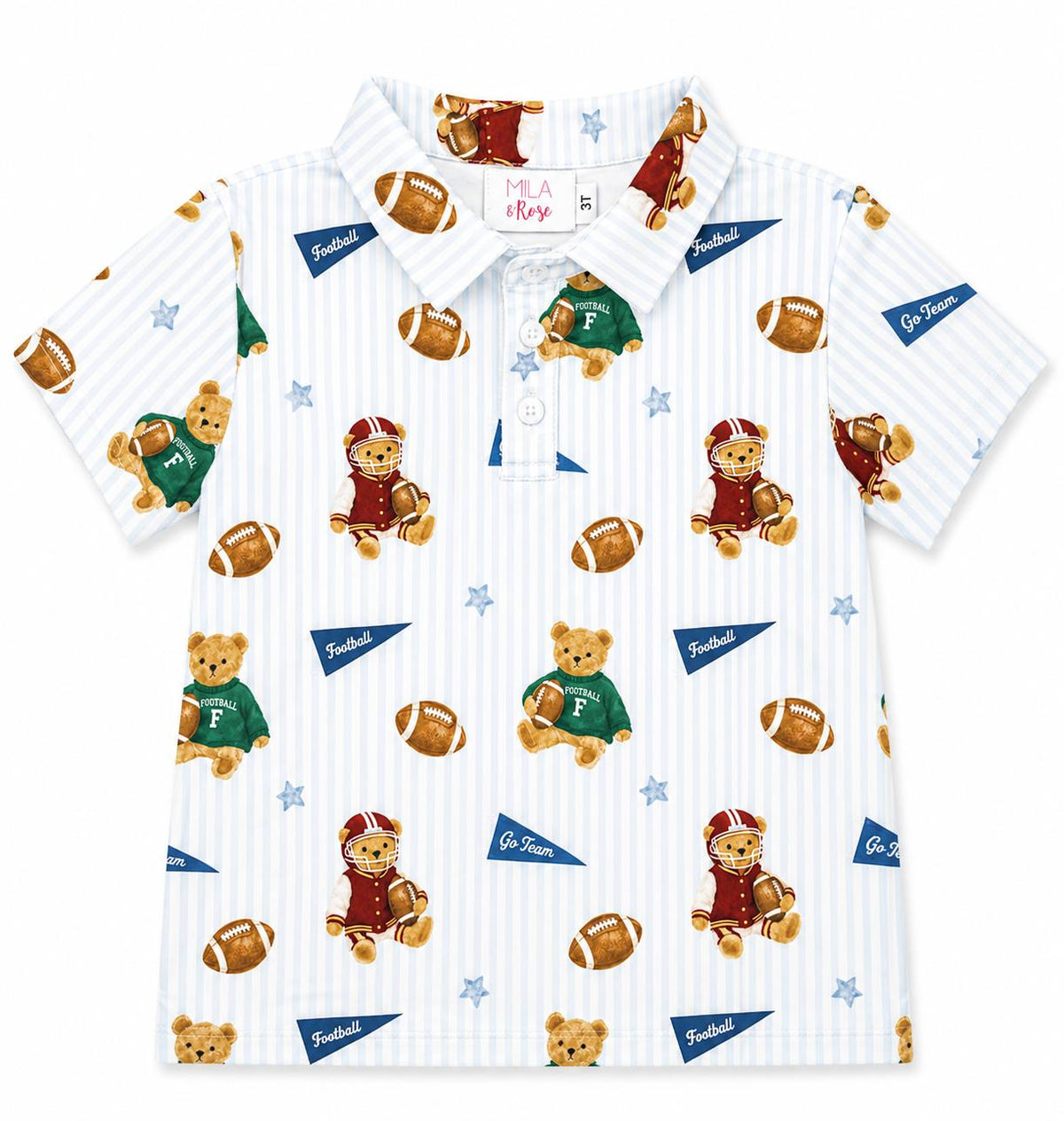 a shirt with teddy bears on it