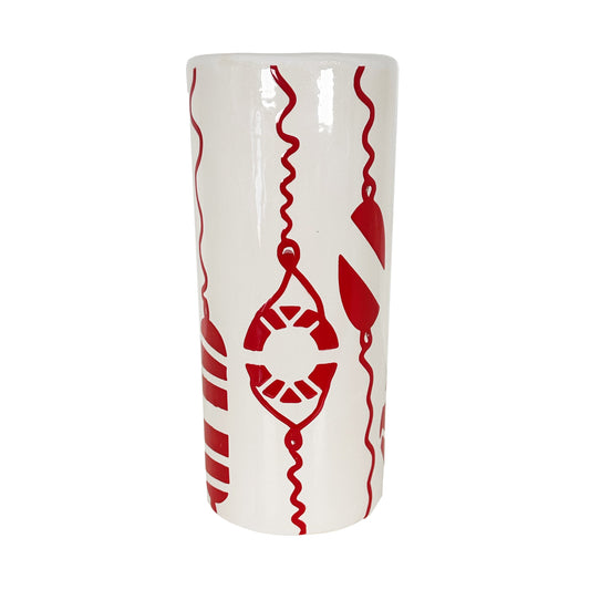 Buoy & Lifesaver Column Vase in 5 Colors