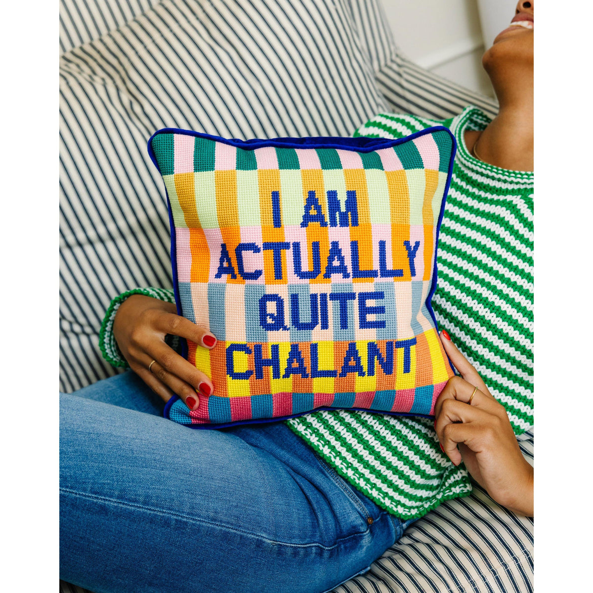 Chalant Needlepoint Pillow