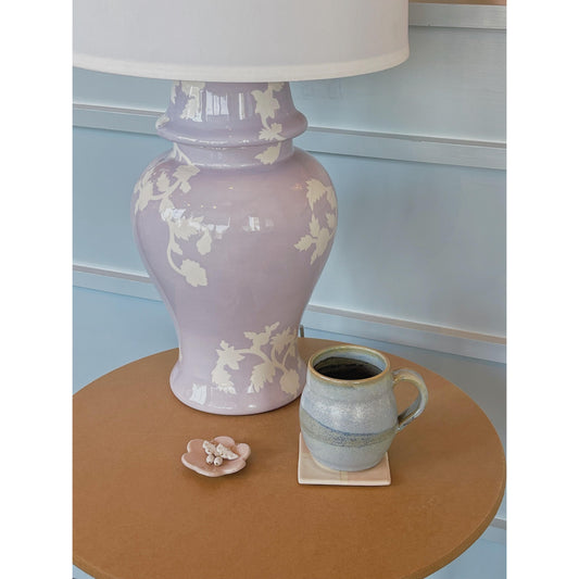 Chinoiserie Dreams Ginger Jar Lamp in Light Lavender