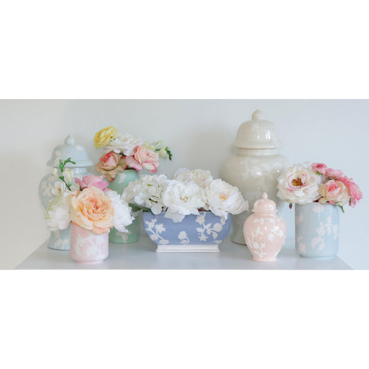 Chinoiserie Dreams Vase with 22K Gold Accent