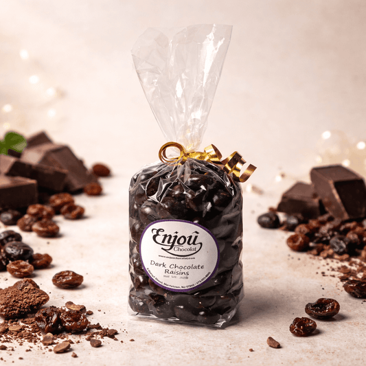 a bag of chocolate candies