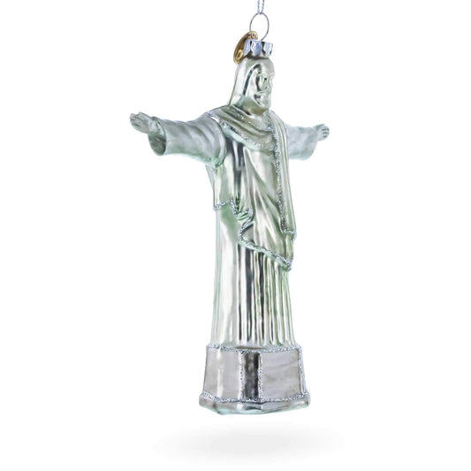 Christ the Redeemer, Rio De Janeiro, Brazil Glass Christmas Ornament