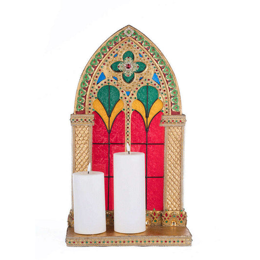Christmas Castle Pillar Candle Holder by Katherine's Collection
