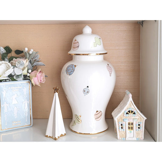 Christmas Classics Book Vase- A Christmas Carol in Hydrangea Light Blue