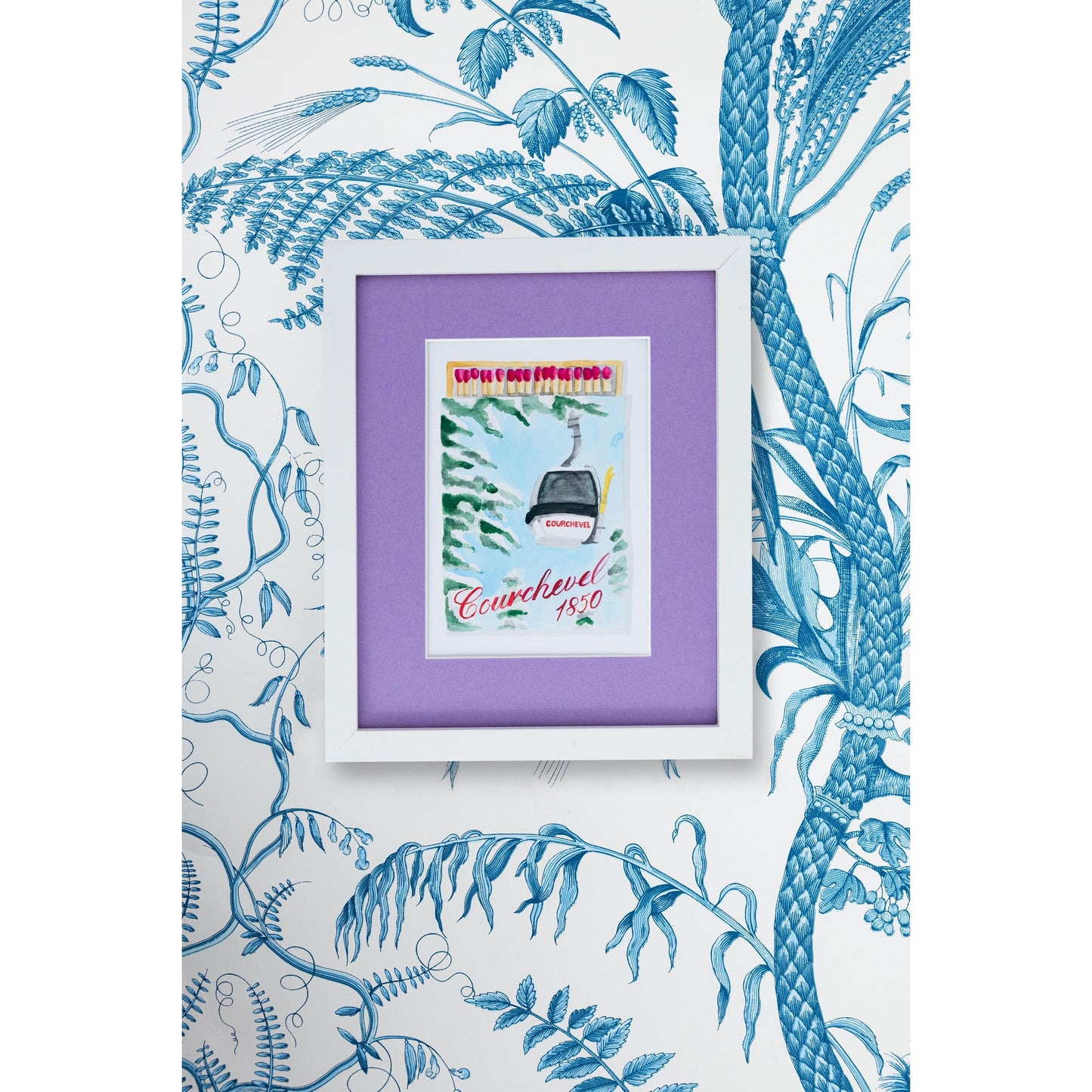 Courchevel Matchbook Art Print