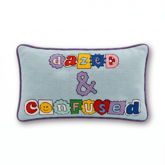 Dazed & Confused Needlepoint Pillow