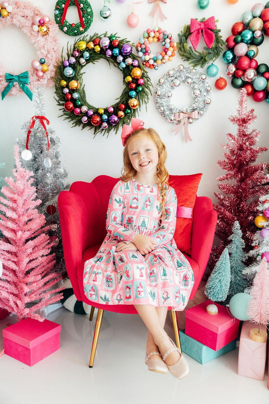 Dear Santa L/S Pocket Twirl Dress