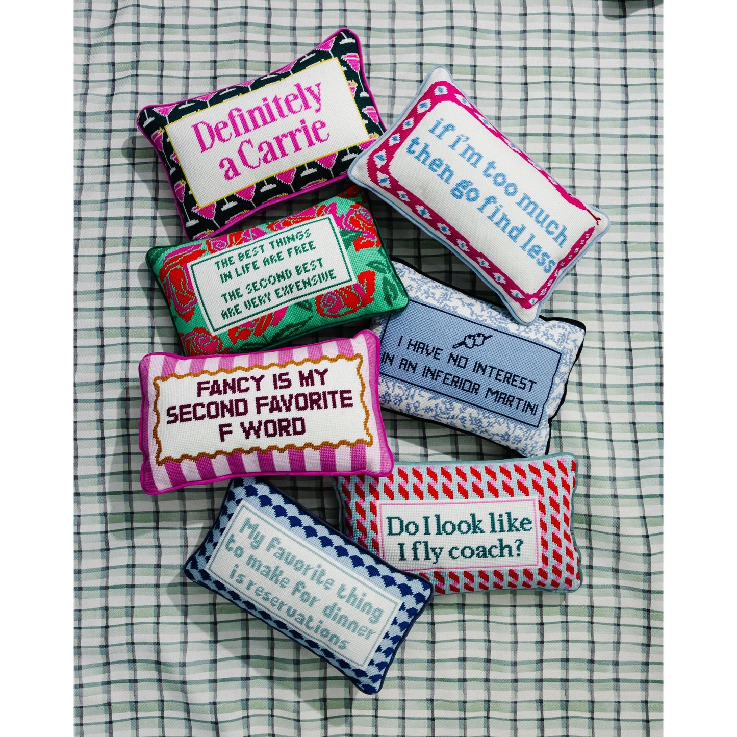 Reservations Needlepoint Pillow