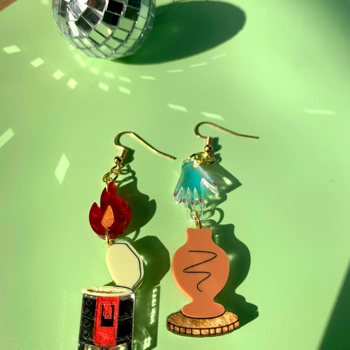 Don’t Clay With Me Statement Acrylic Earrings
