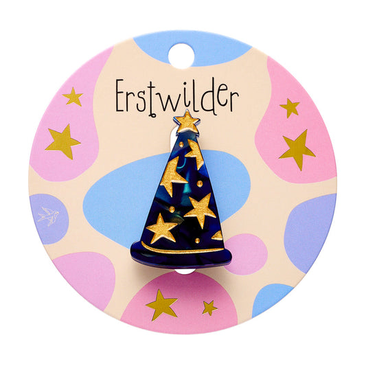 Wizard Hat Simplified Mini Brooch by Erstwilder