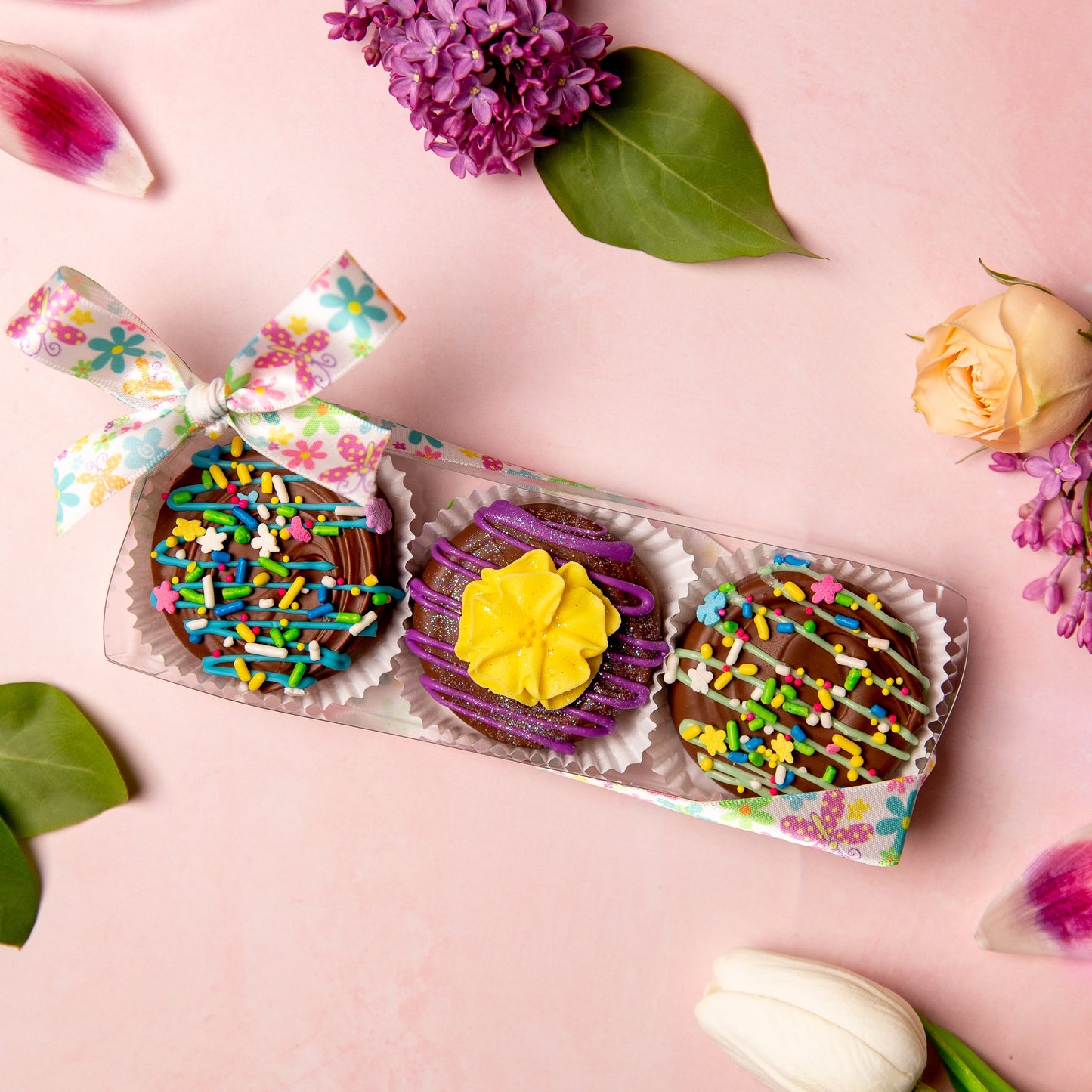 3-Piece Decorated Oreo Box - Spring Floral