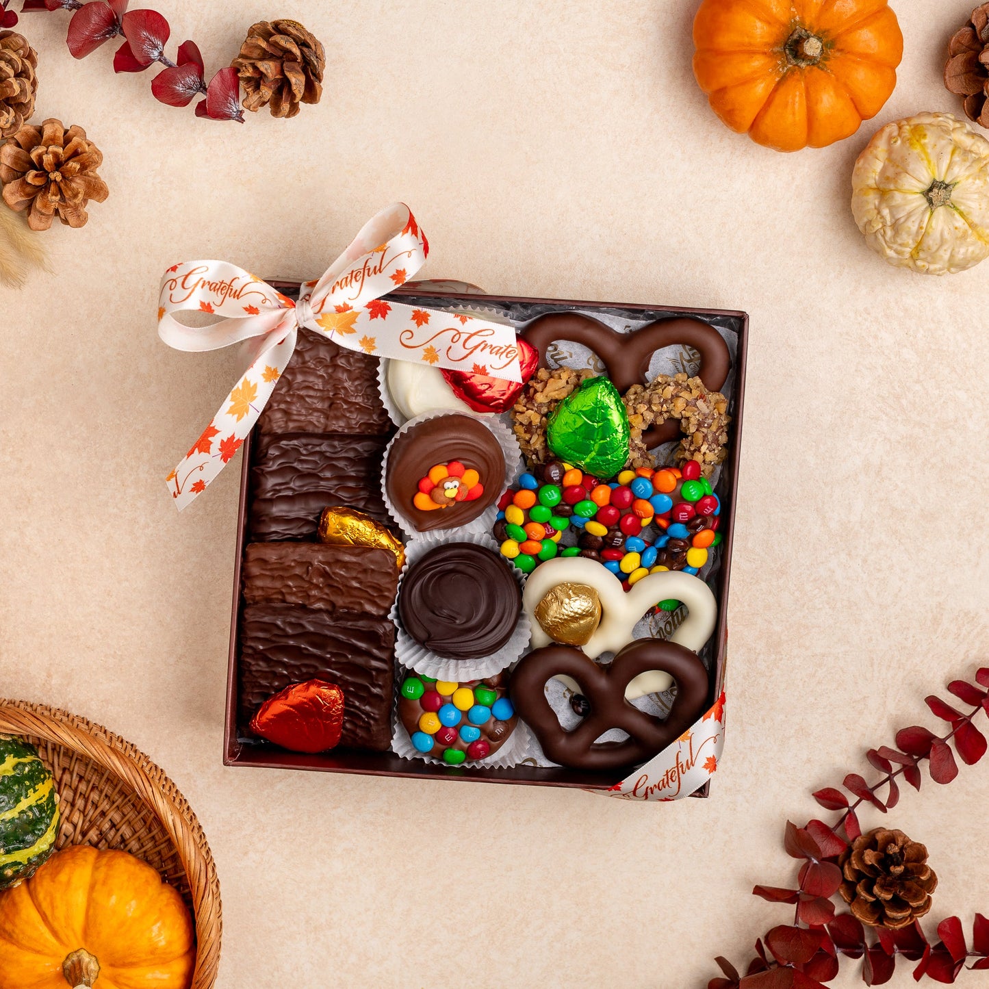 Thanksgiving Pretzel, Graham, & Oreo Assortment Box