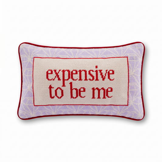 Expensive To Be Me Needlepoint Pillow