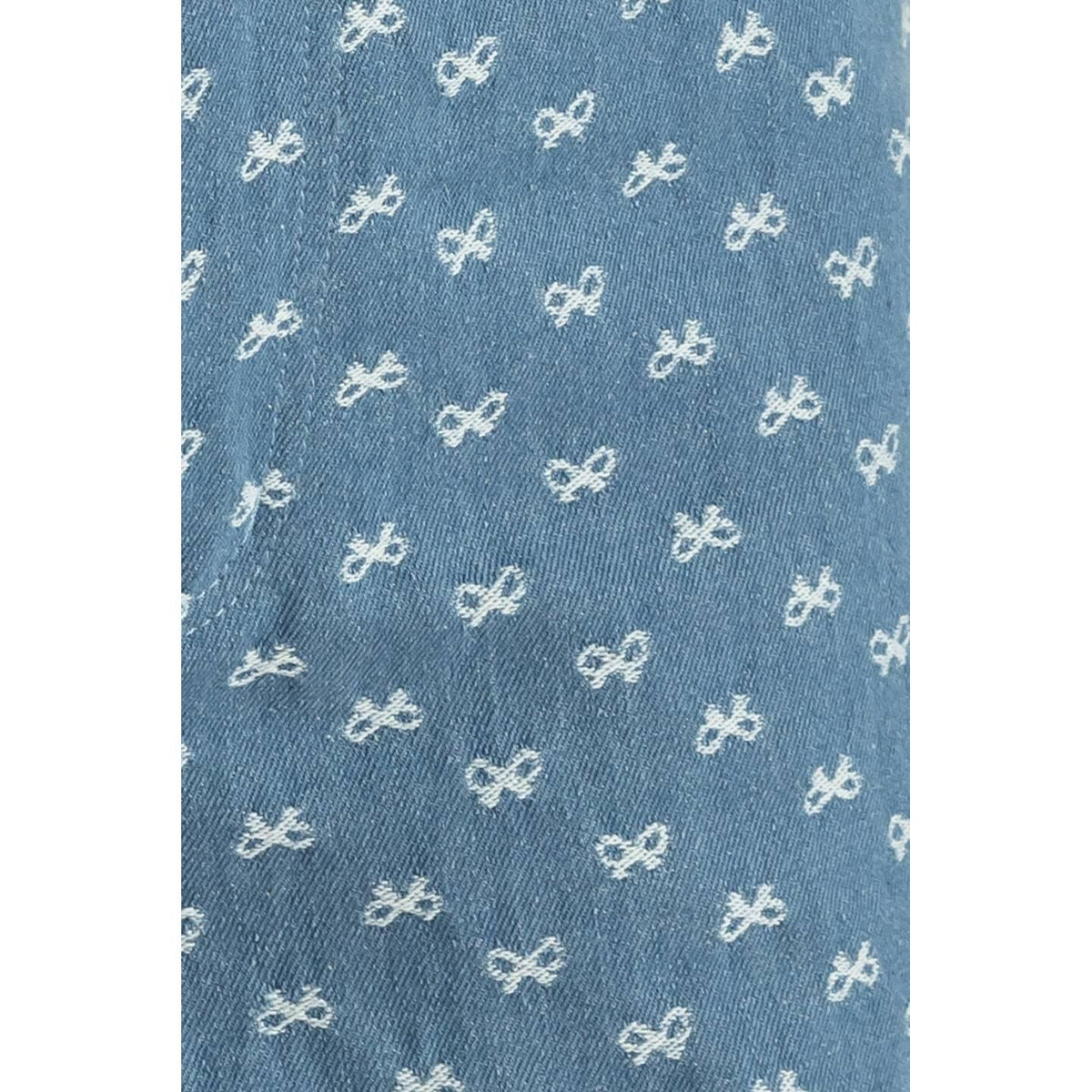 a close up of a blue fabric