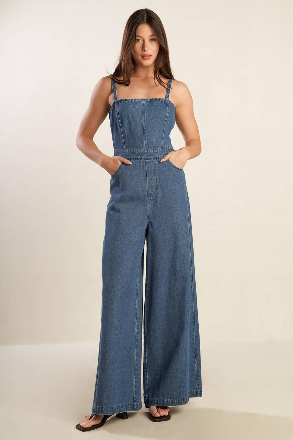 CLEAN GIRL DENIM JUMPSUIT