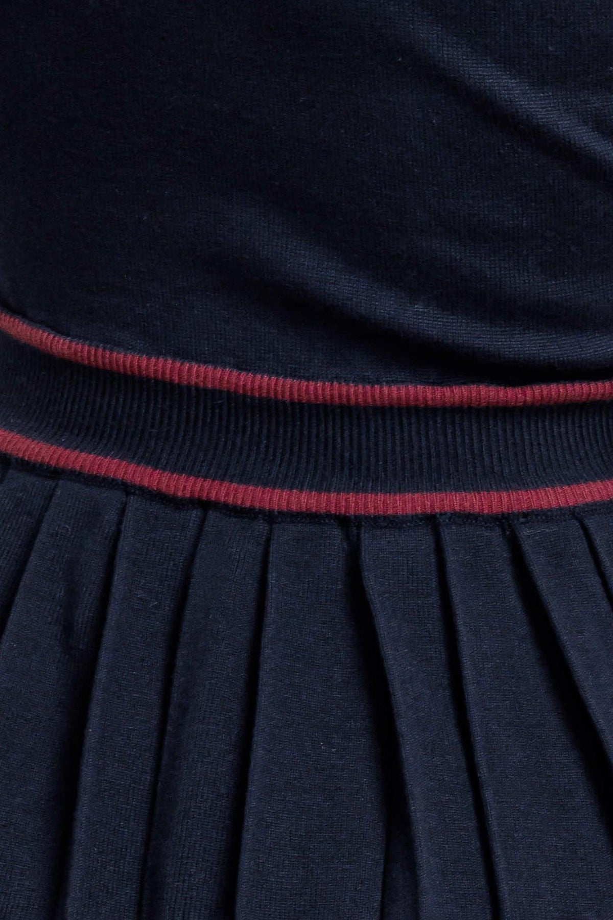 BERRY STRIPE SWEATER MINI DRESS