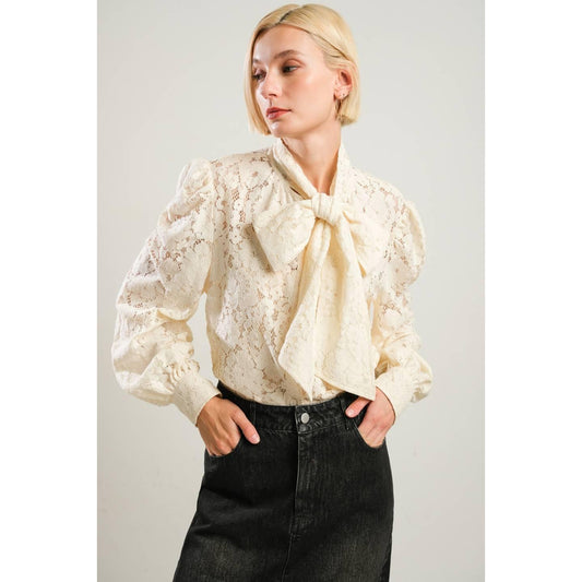 PATRIOTIC PRINCESS WOVEN LACE TOP