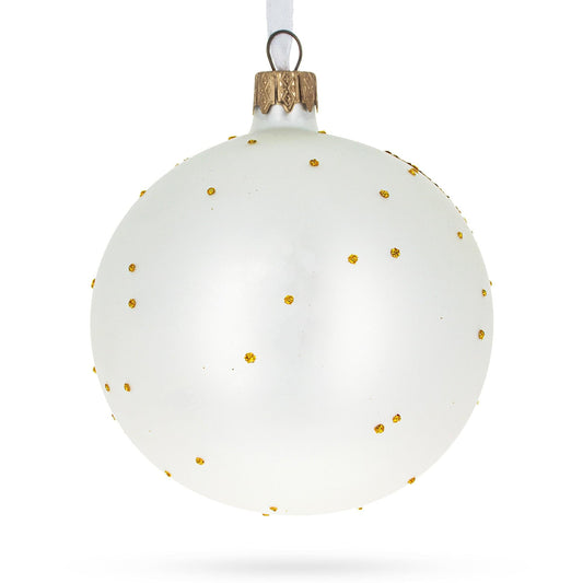 Father's Day 'The Best Dad' Glass Ball Christmas Ornament 4 Inches