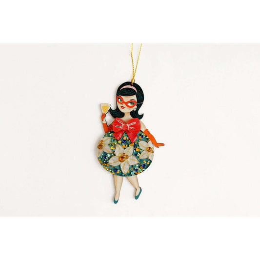 Floral Christmas Tree Ornament by Laliblue