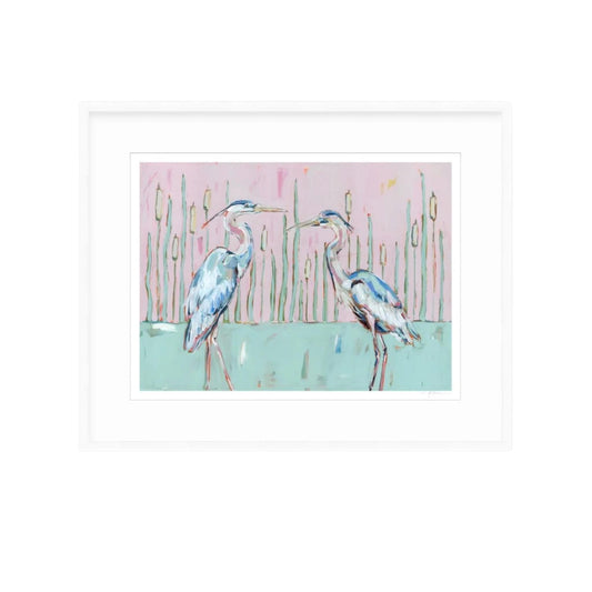 Follow Your Path Blue Herons Fine Art Print