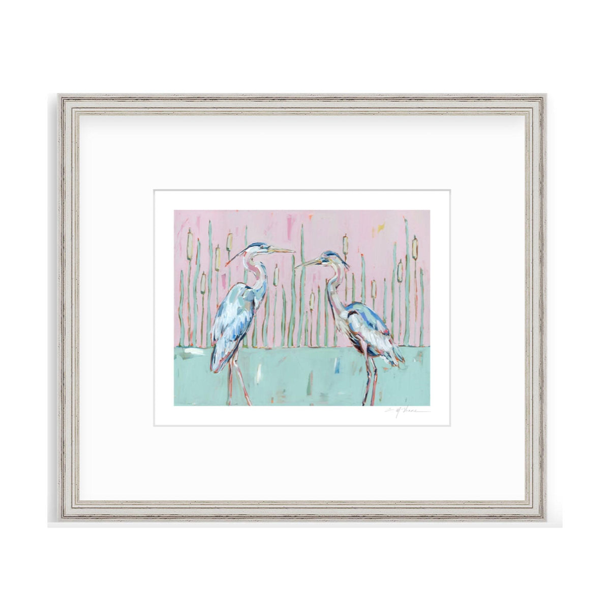 Follow Your Path Blue Herons Fine Art Print