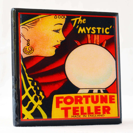 a box with a picture of a woman and a ball