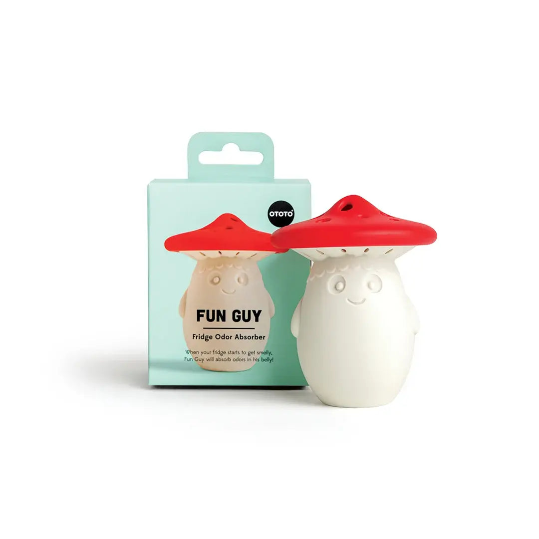 a white and red mushroom shaped object with a red cap