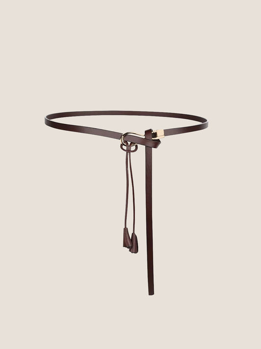 Recycled Leather Belt Versatile Styling For Dress And Blazer VIVETTE