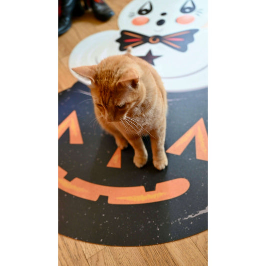 Ghostie in Caudron Die Cut Vinyl 76" Halloween Floor Decor by Johanna Parker