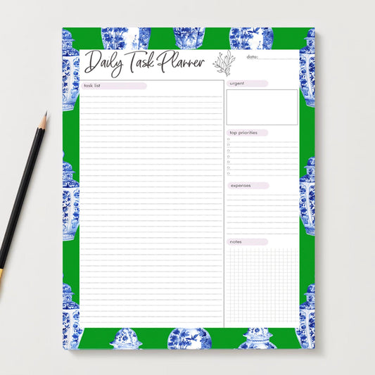 Ginger Jar Daily Planner - Green | Planner by JOSIL Paperie