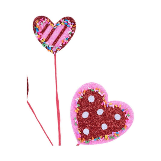 a couple of heart shaped candies