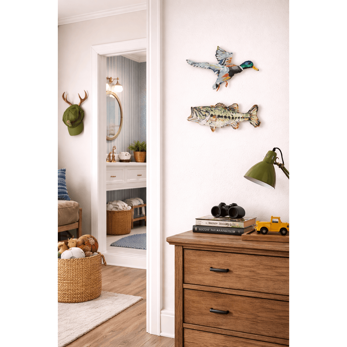 Gone Fishin' Bass Acrylic Wall Contour