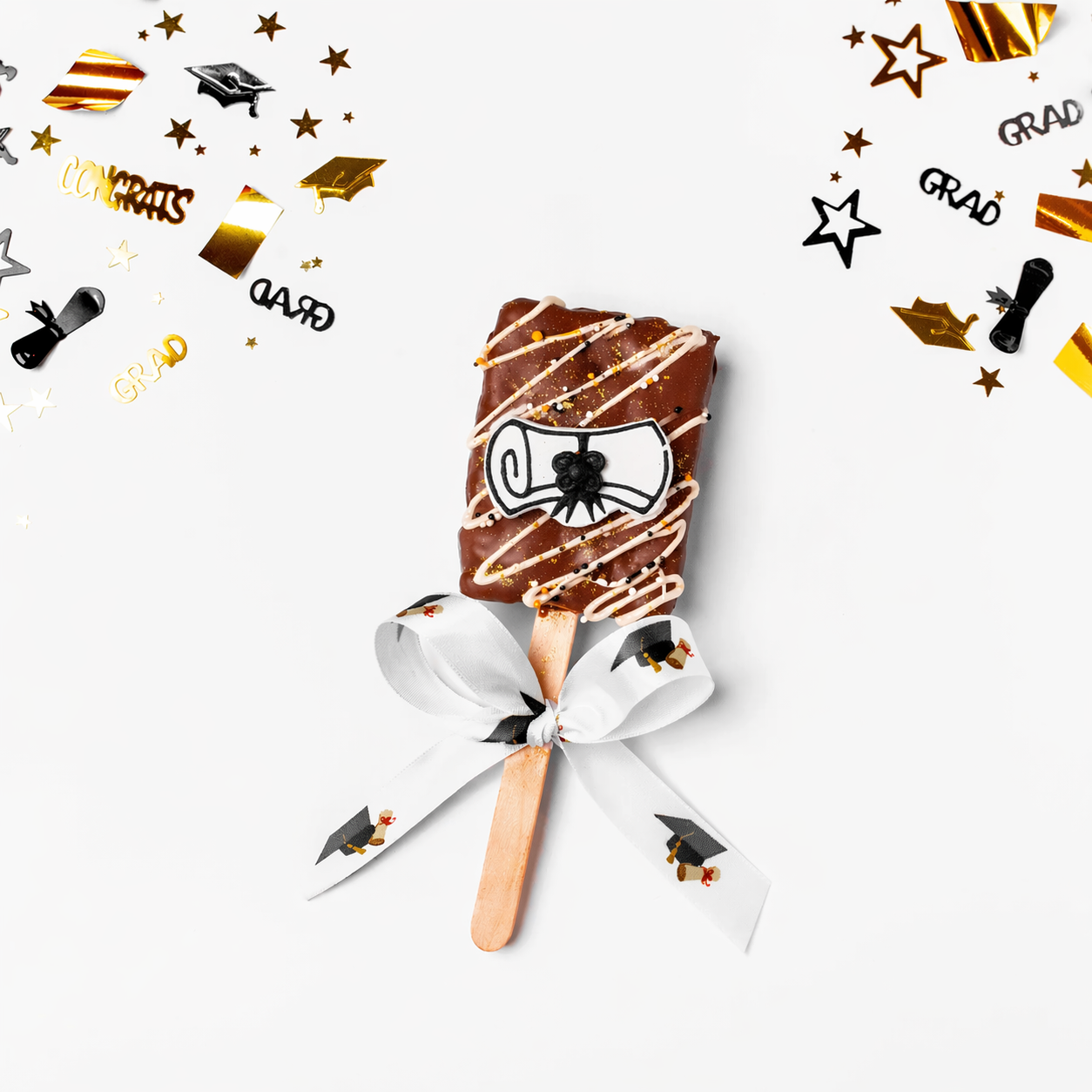 Graduation Rice Krispies Pop
