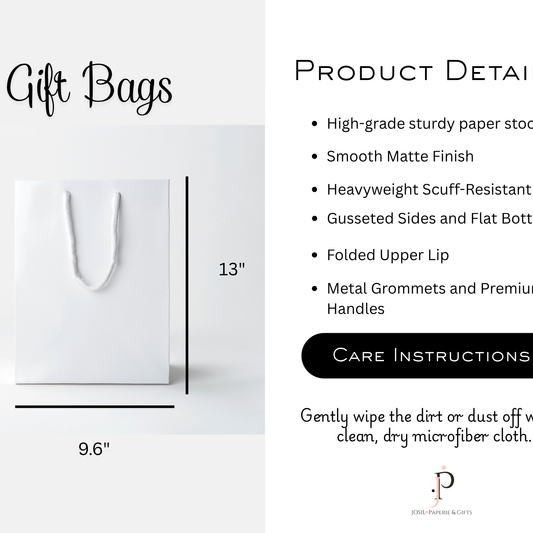 a white bag with a handle