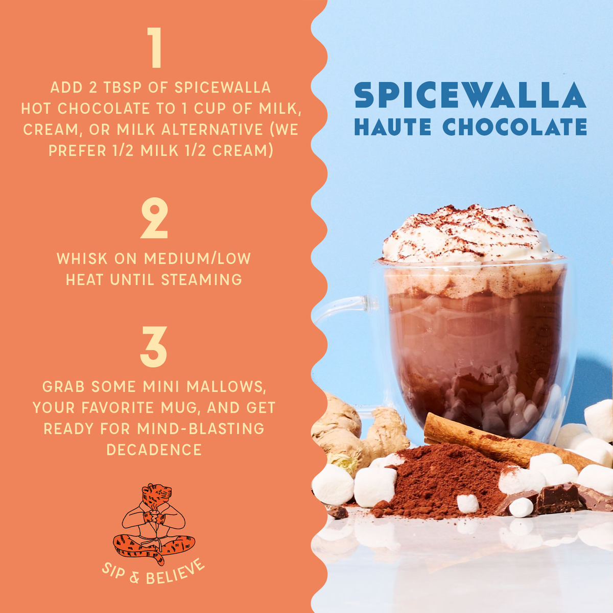Chai Spiced Deluxe Hot Chocolate