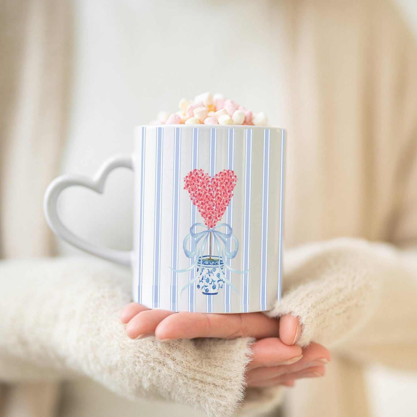 Heart Handle Valentine’s Day Mug