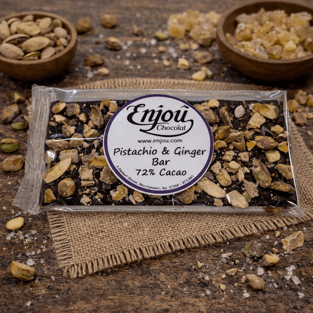 High Cocoa Pistachio Ginger Bar