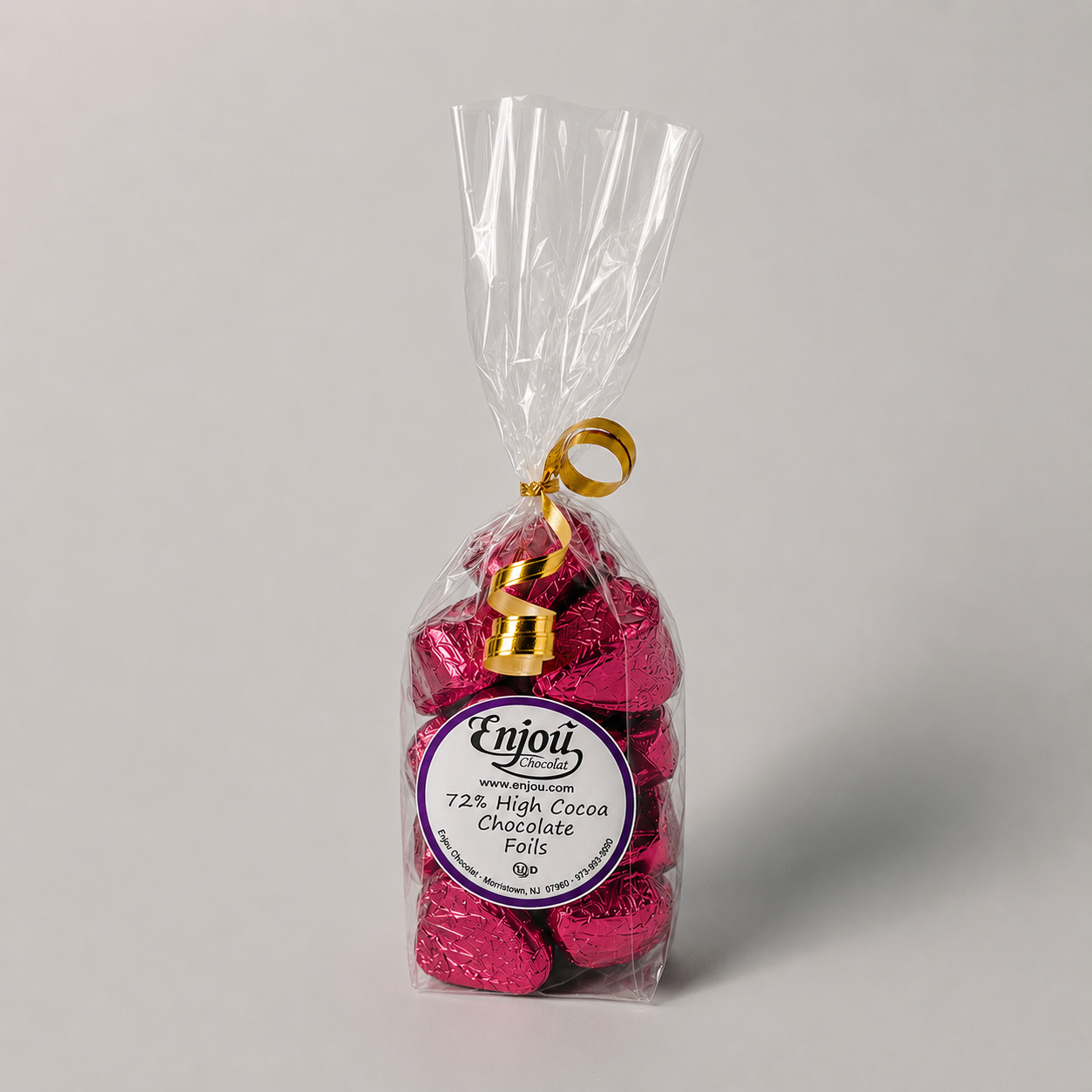 6 oz. of Chocolate Foiled Hearts
