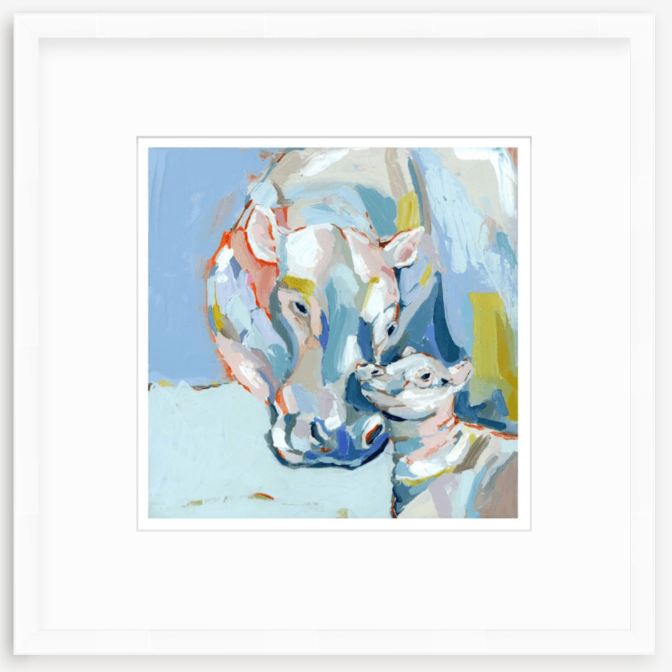 Hippo Love Fine Art Print