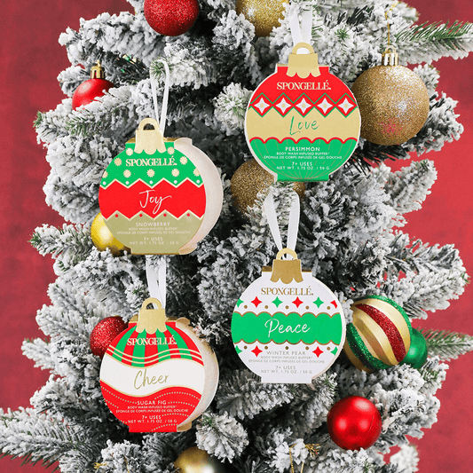 a christmas tree with ornaments