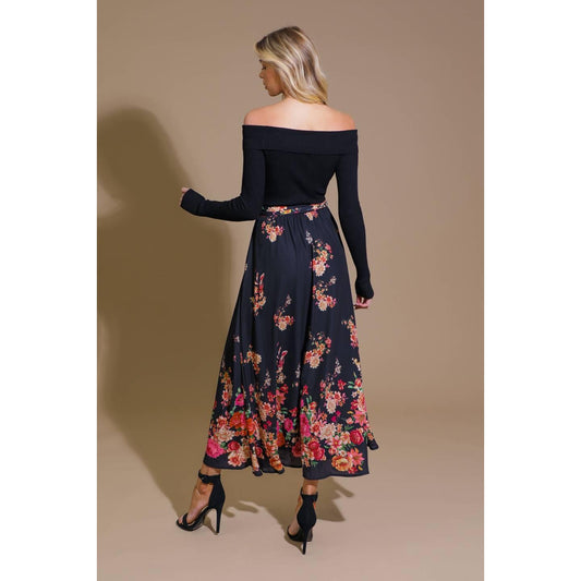 MORNING SONG SWEATER WOVEN MIDI DRESS