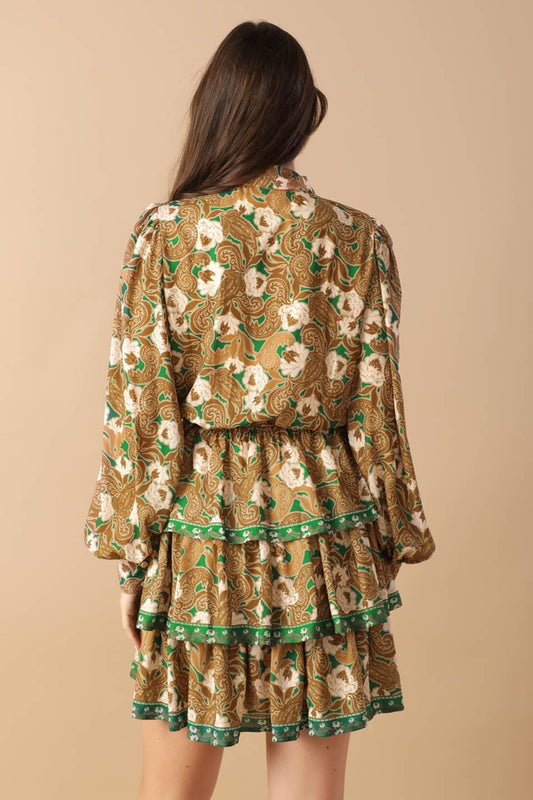 OPEN PATH WOVEN MINI DRESS