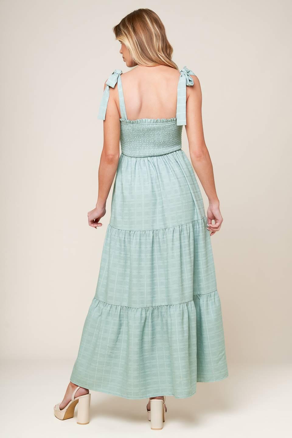 HORIZONS AHEAD WOVEN MAXI DRESS