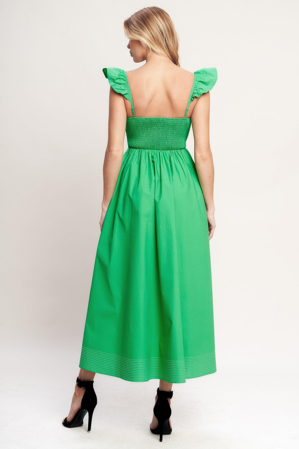 BEAUTIFULLY UNEXPECTED WOVEN MIDI DRESS