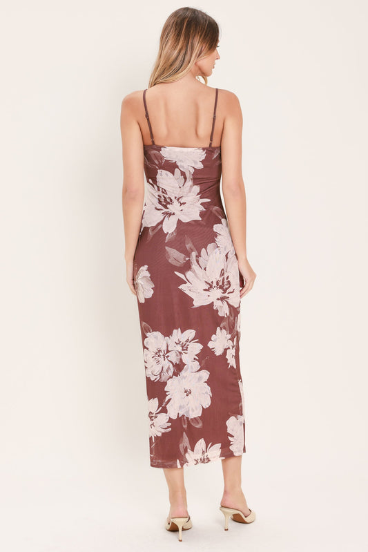 a woman in a dress