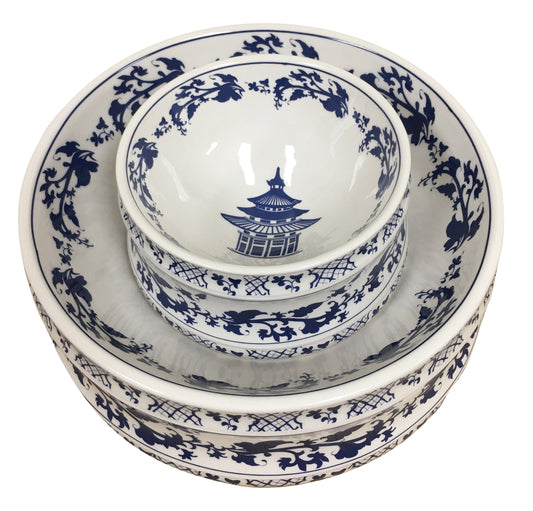 a stack of bowls and bowls
