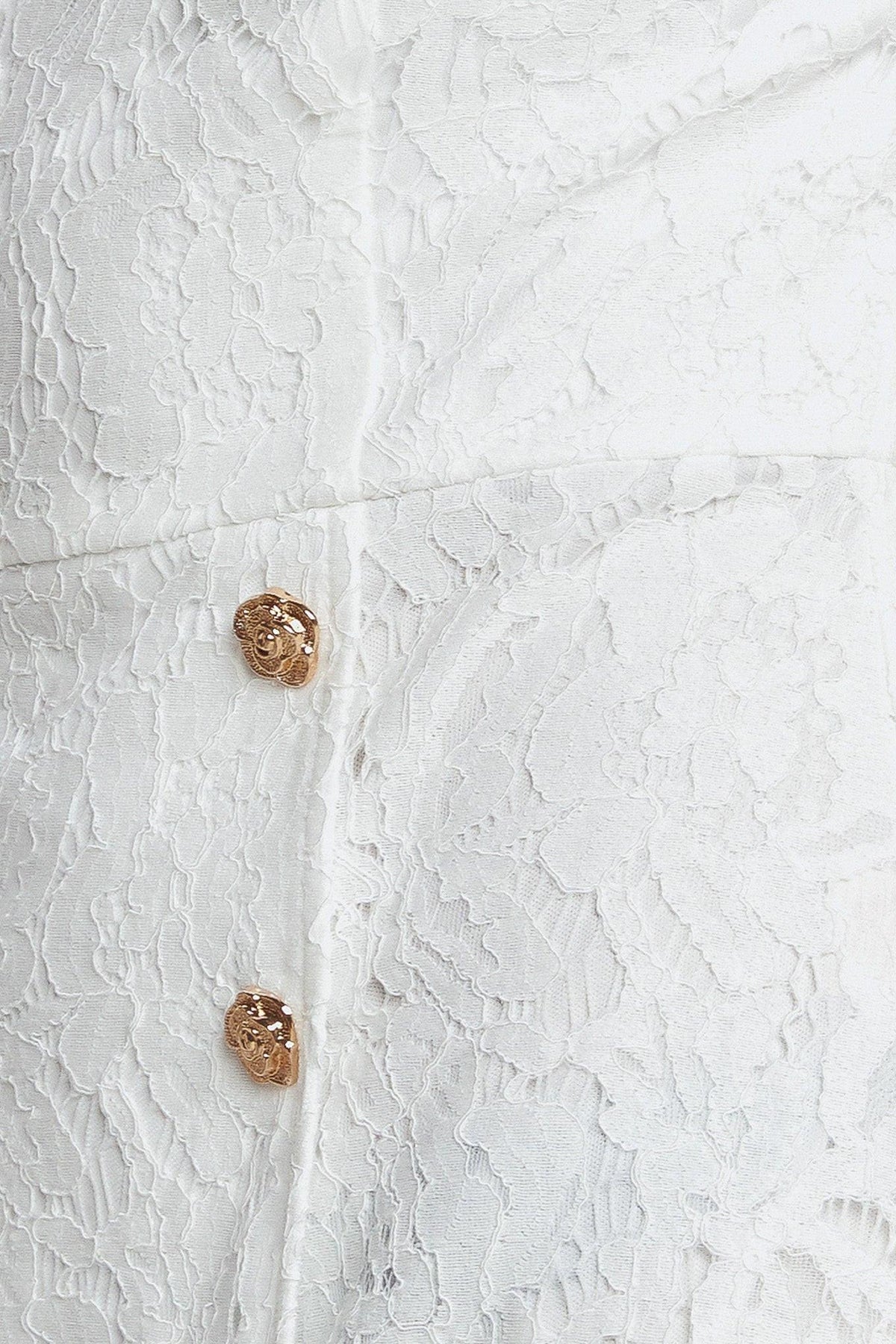 close up of a white dress
